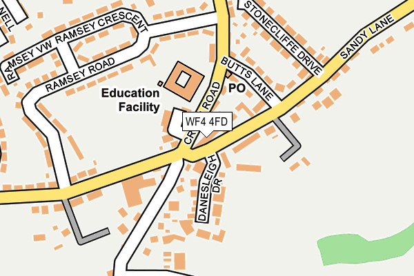 WF4 4FD map - OS OpenMap – Local (Ordnance Survey)