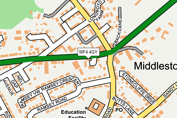 WF4 4GY map - OS OpenMap – Local (Ordnance Survey)