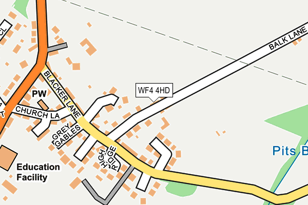 WF4 4HD map - OS OpenMap – Local (Ordnance Survey)