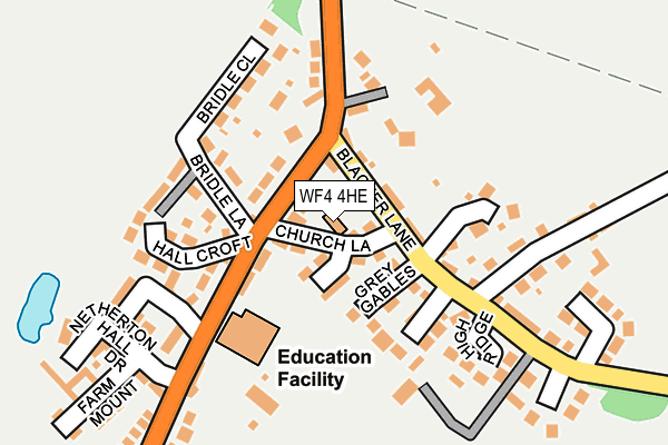 WF4 4HE map - OS OpenMap – Local (Ordnance Survey)