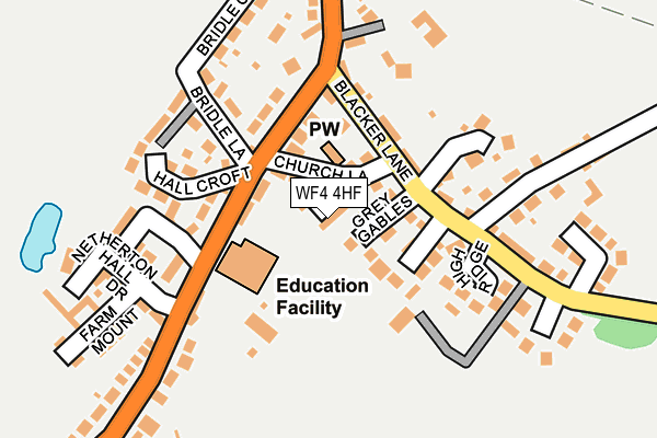 WF4 4HF map - OS OpenMap – Local (Ordnance Survey)