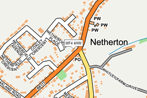 WF4 4HW map - OS OpenMap – Local (Ordnance Survey)