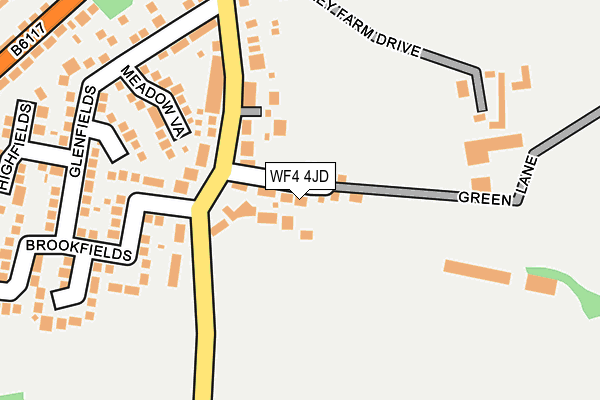 WF4 4JD map - OS OpenMap – Local (Ordnance Survey)