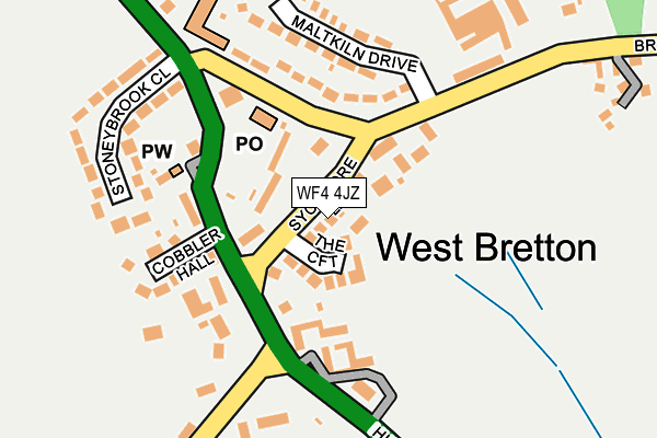 WF4 4JZ map - OS OpenMap – Local (Ordnance Survey)