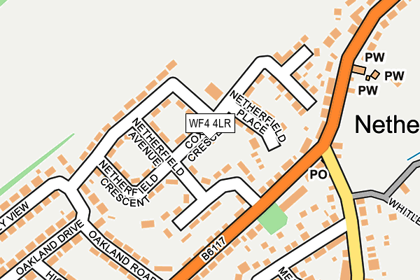 WF4 4LR map - OS OpenMap – Local (Ordnance Survey)