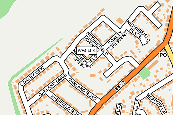 WF4 4LX map - OS OpenMap – Local (Ordnance Survey)