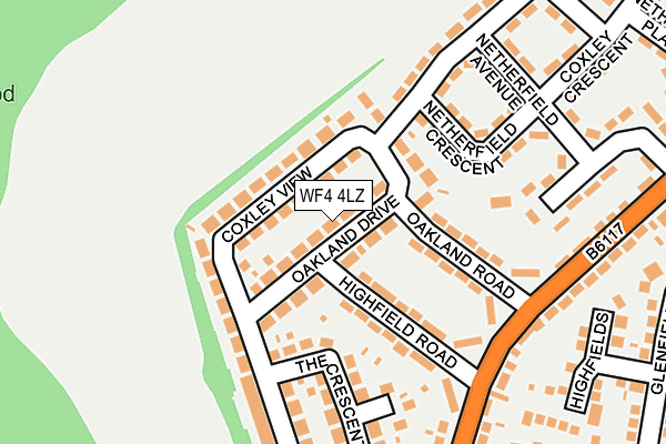 WF4 4LZ map - OS OpenMap – Local (Ordnance Survey)