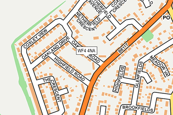 WF4 4NA map - OS OpenMap – Local (Ordnance Survey)