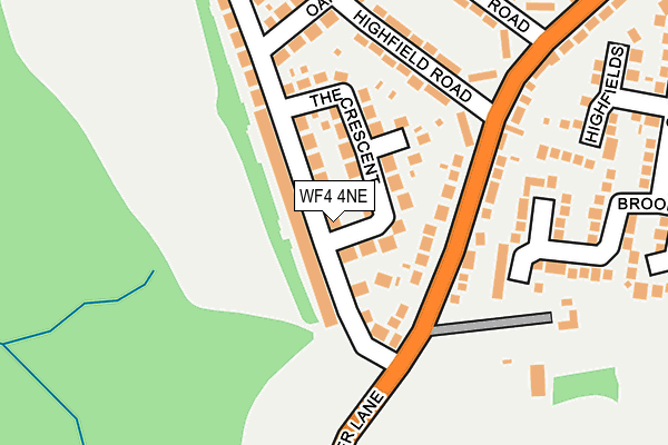 WF4 4NE map - OS OpenMap – Local (Ordnance Survey)