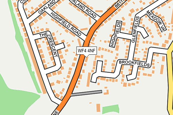 WF4 4NF map - OS OpenMap – Local (Ordnance Survey)