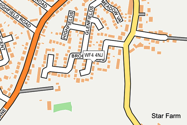 WF4 4NJ map - OS OpenMap – Local (Ordnance Survey)