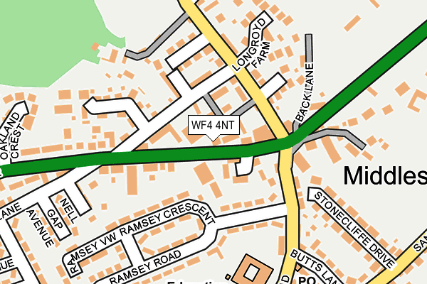 WF4 4NT map - OS OpenMap – Local (Ordnance Survey)
