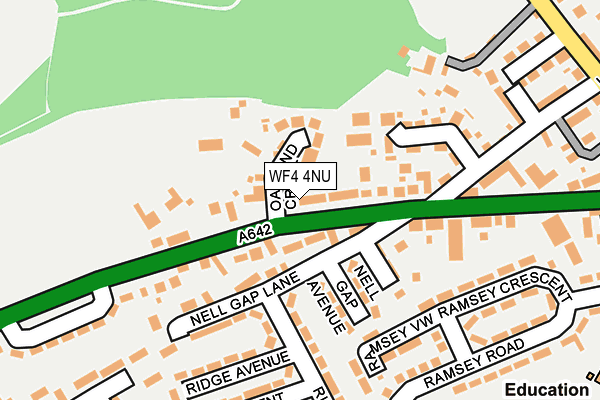 WF4 4NU map - OS OpenMap – Local (Ordnance Survey)