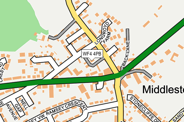 WF4 4PB map - OS OpenMap – Local (Ordnance Survey)