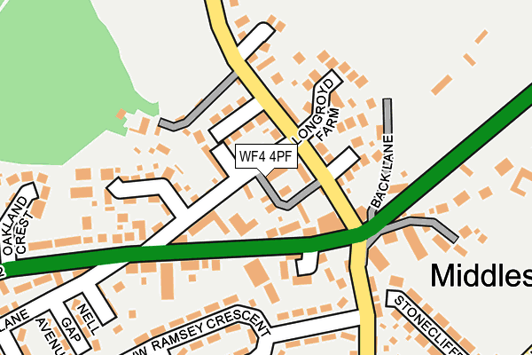 WF4 4PF map - OS OpenMap – Local (Ordnance Survey)