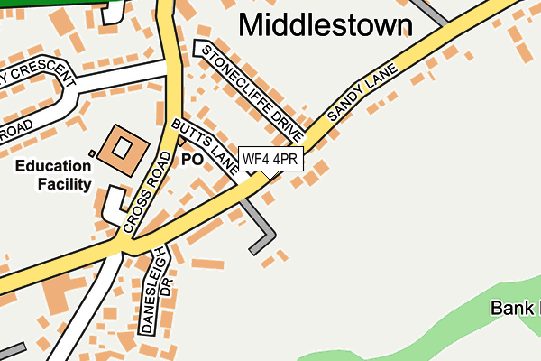 WF4 4PR map - OS OpenMap – Local (Ordnance Survey)
