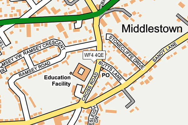 WF4 4QE map - OS OpenMap – Local (Ordnance Survey)