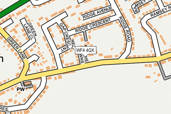 WF4 4QX map - OS OpenMap – Local (Ordnance Survey)