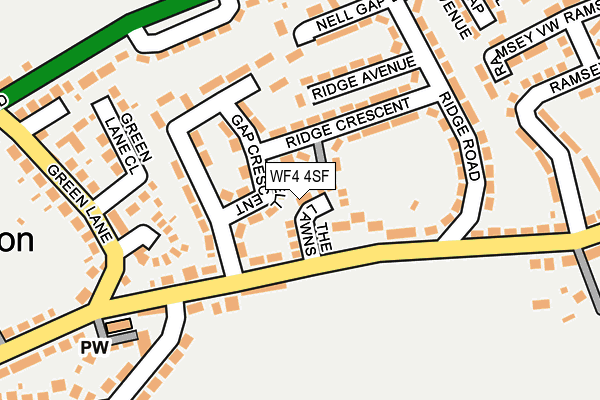 WF4 4SF map - OS OpenMap – Local (Ordnance Survey)