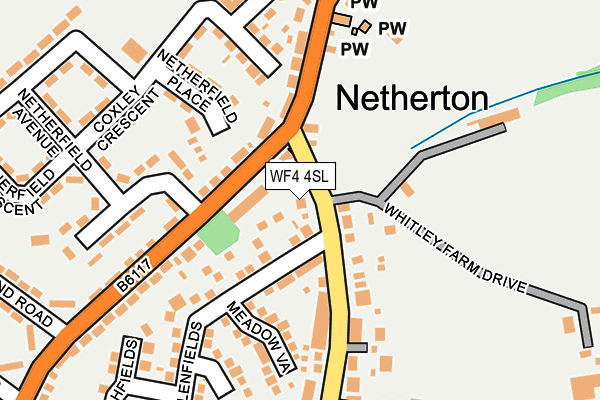 WF4 4SL map - OS OpenMap – Local (Ordnance Survey)