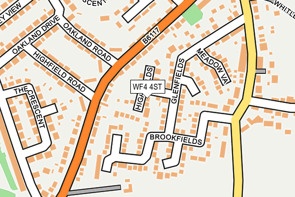 WF4 4ST map - OS OpenMap – Local (Ordnance Survey)