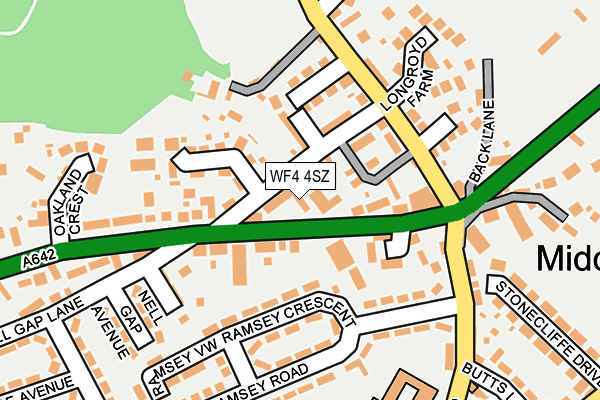 WF4 4SZ map - OS OpenMap – Local (Ordnance Survey)