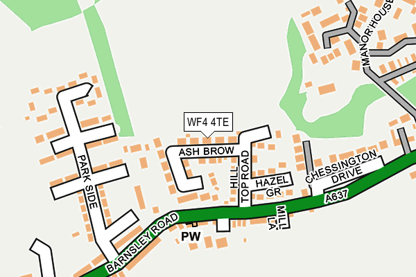 WF4 4TE map - OS OpenMap – Local (Ordnance Survey)