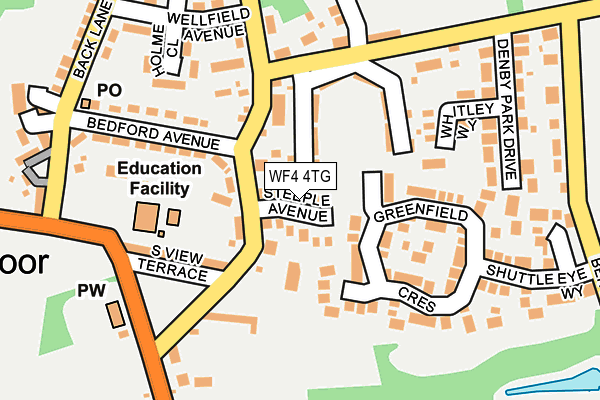 WF4 4TG map - OS OpenMap – Local (Ordnance Survey)