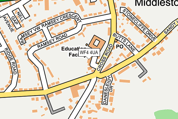 WF4 4UA map - OS OpenMap – Local (Ordnance Survey)