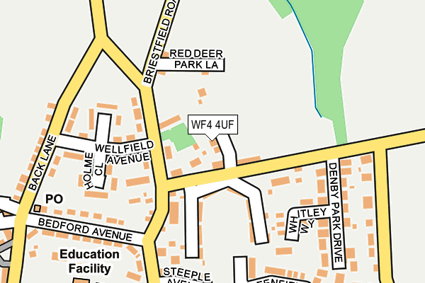 WF4 4UF map - OS OpenMap – Local (Ordnance Survey)