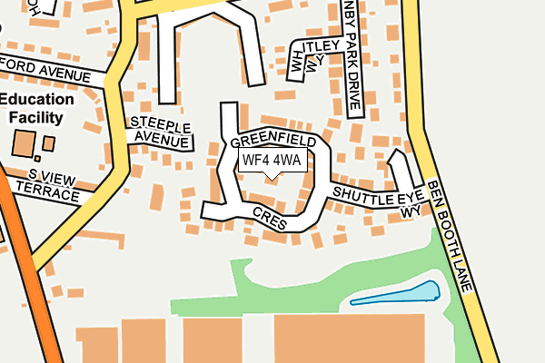 WF4 4WA map - OS OpenMap – Local (Ordnance Survey)