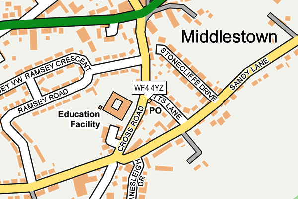 WF4 4YZ map - OS OpenMap – Local (Ordnance Survey)