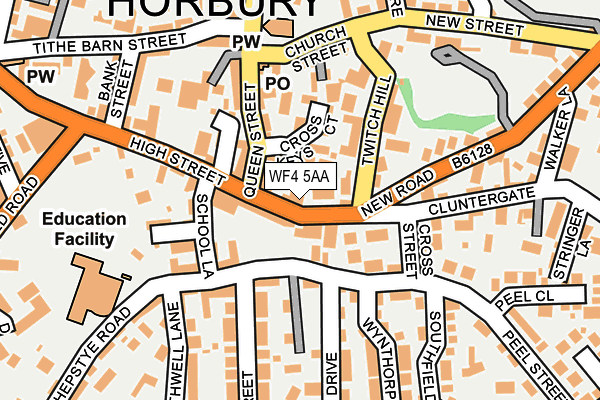 Map of HORBURY LOCAL LTD at local scale