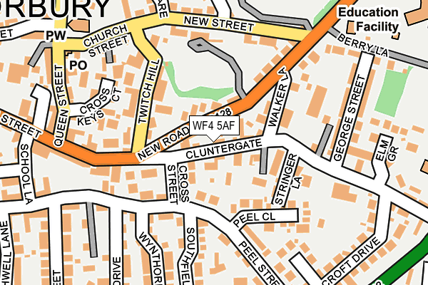 WF4 5AF map - OS OpenMap – Local (Ordnance Survey)