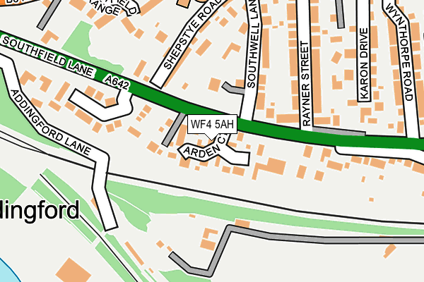 WF4 5AH map - OS OpenMap – Local (Ordnance Survey)