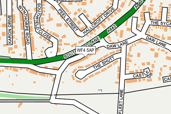 WF4 5AP map - OS OpenMap – Local (Ordnance Survey)