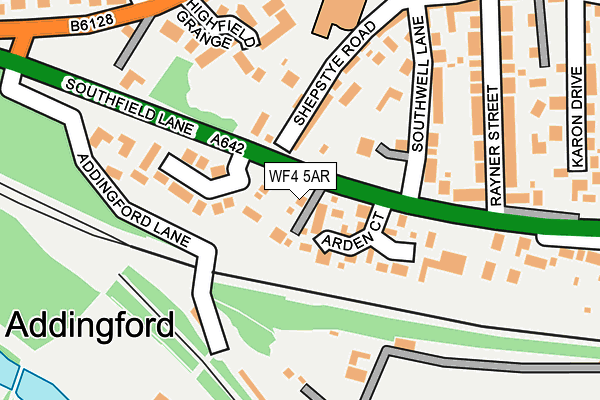 WF4 5AR map - OS OpenMap – Local (Ordnance Survey)