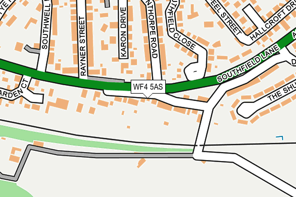 WF4 5AS map - OS OpenMap – Local (Ordnance Survey)