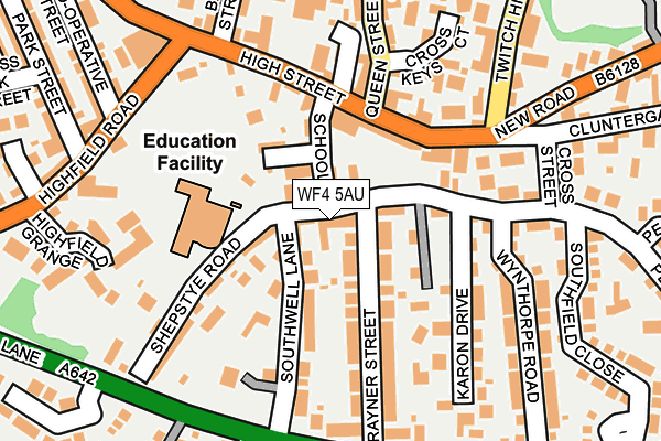 WF4 5AU map - OS OpenMap – Local (Ordnance Survey)