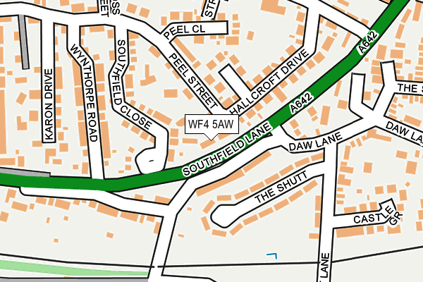 WF4 5AW map - OS OpenMap – Local (Ordnance Survey)