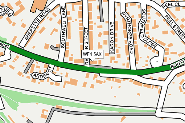 WF4 5AX map - OS OpenMap – Local (Ordnance Survey)