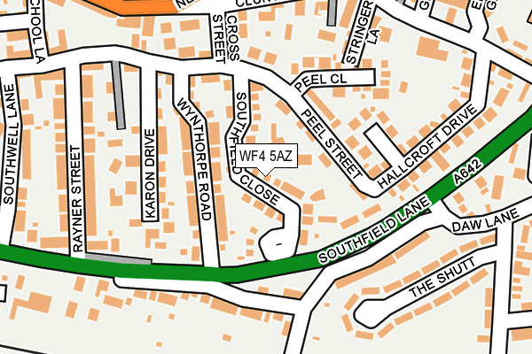 WF4 5AZ map - OS OpenMap – Local (Ordnance Survey)