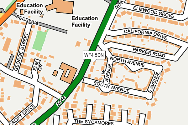 WF4 5DN map - OS OpenMap – Local (Ordnance Survey)