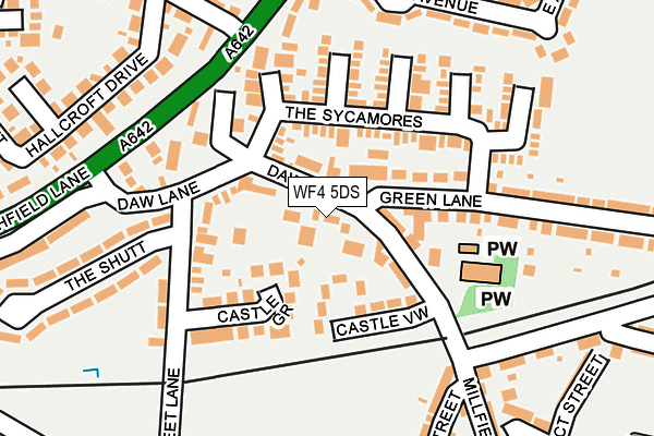 WF4 5DS map - OS OpenMap – Local (Ordnance Survey)