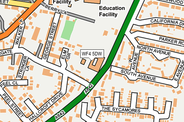 WF4 5DW map - OS OpenMap – Local (Ordnance Survey)