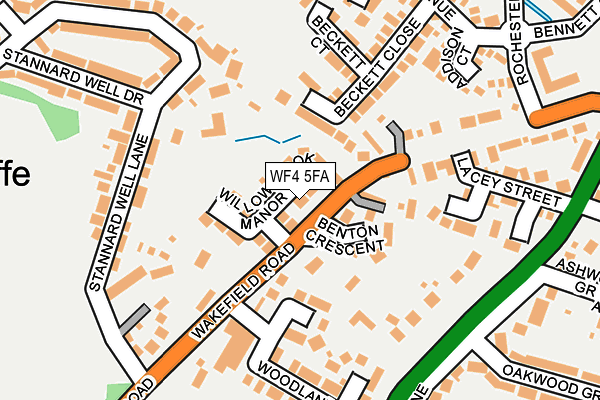 WF4 5FA map - OS OpenMap – Local (Ordnance Survey)