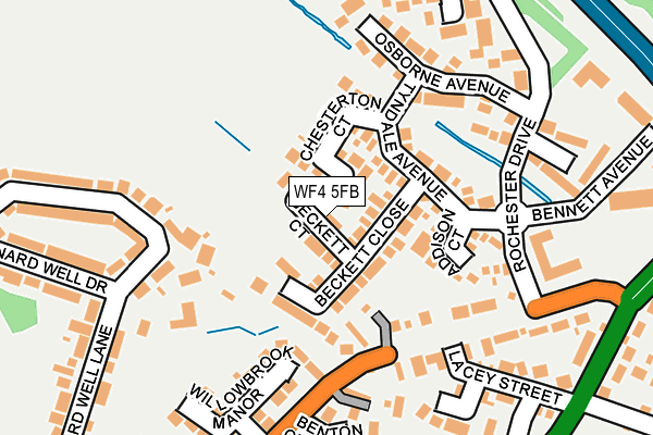 WF4 5FB map - OS OpenMap – Local (Ordnance Survey)