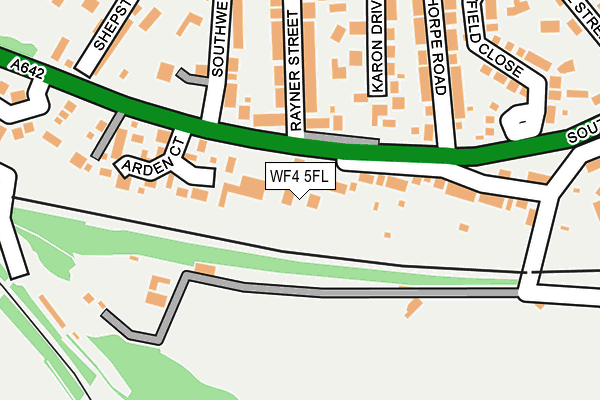 WF4 5FL map - OS OpenMap – Local (Ordnance Survey)