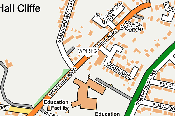 WF4 5HG map - OS OpenMap – Local (Ordnance Survey)