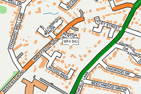 WF4 5HJ map - OS OpenMap – Local (Ordnance Survey)